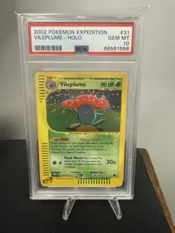 2002 Pokemon Expedition Base Set Vileplume 31/165 Holo Card PSA 10 GEM MINT - Image 1