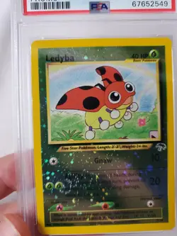 Swirl PSA 8 NM-MT Ledyba Southern Islands Promo Holo Pokemon Card 7/18 - Image 3