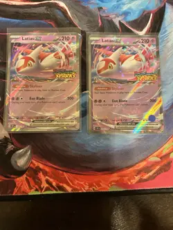 Pokemon TCG Latias EX Double Rare Card 076/191 Surging Sparks Stamp - Image 1