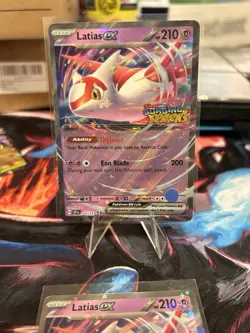 Pokemon TCG Latias EX Double Rare Card 076/191 Surging Sparks Stamp - Image 2