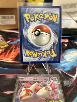 Pokemon TCG Latias EX Double Rare Card 076/191 Surging Sparks Stamp - Image 5