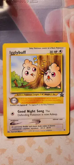 IGGLYBUFF pokemon WOTC VINTAGR 30 HP BLACK STAR RARE NM * PROMO * CARD #36 WOW - Image 1