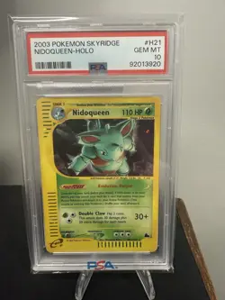2003 Pokemon Skyridge # H21 Nidoqueen Holo PSA 10 Card GEM MINT! - Image 1