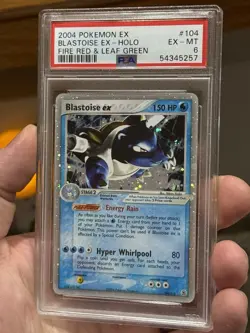 PSA 6 Blastoise ex 104/112 Holo Rare EX FireRed LeafGreen Pokemon Graded Card - Image 2