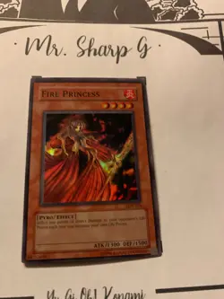 FIRE PRINCESS - LON-034 ENGLISH Yu-Gi-Oh! CARD SUPER RARE HOLO KONAMI - Image 4