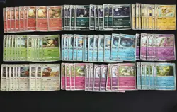 93 Lot Eevee Umbreon Sylveon Leafeon Master ball holo Gem Pack Pokemon Card SQ - Image 1