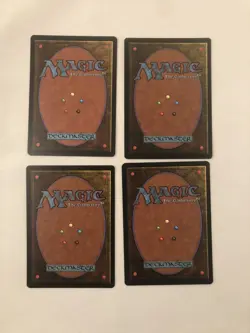 Lot of 4 Magic the Gathering 1993 revised Red Elemental Blast - Image 2