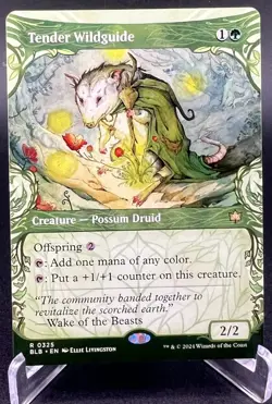 Tender Wildguide (Showcase, Regular, #325, NM) Bloomburrow (BLB), MTG - Image 1