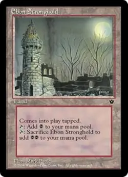 MTG Fallen Empires - Ebon Stronghold - Image 1