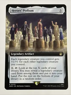 MTG Universes Beyond: Doctor Who Heroes' Podium Extended Art 0479 NM Rare - Image 1