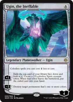 MTG Ugin, the Ineffable - Foil, War of the Spark, Lightly Played, English - Image 1