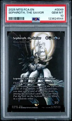 4544 Sephiroth The Savior 2025 MTG Final Fantasy FCA #0049 PSA 10 - Image 1