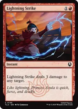 NM Foil C - Lightning Strike: Avatar: The Last Airbender - Image 1