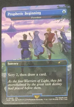 MTG Prophetic Beginning / Preordain Final Fantasy SCH Promo NM English - Image 1