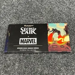 MTG Secret Lair x Marvel Spider-Man Heroic Deeds Rainbow Foil, Worn Packaging - Image 1