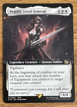 MTG Final Fantasy, Beatrix, Loyal General - Borderless - Image 1