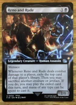 MTG Final Fantasy, Reno and Rude - Borderless - Image 1