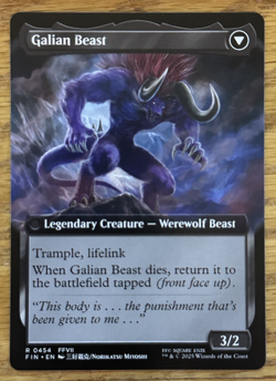 MTG Final Fantasy, Vincent Valentine / Galian Beast 0454 - Borderless - Image 2