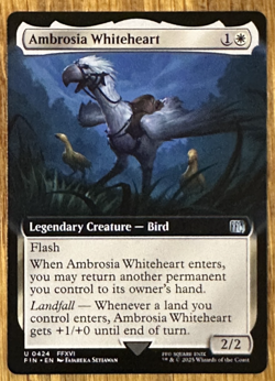 MTG Final Fantasy, Ambrosia Whiteheart 0424 - Extended Art - Image 1