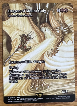 MTG Final Fantasy Through the Ages, Dragon of Mount Gulg (Ancient Copper Dragon) - Image 1