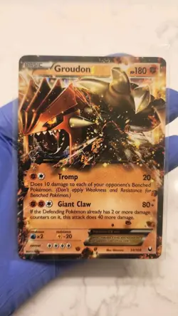 Pokemon Groudon EX Dark Explorers Holo Card 54/108 Near Mint/Lightly Played - Image 1