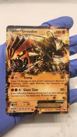 Pokemon Groudon EX Dark Explorers Holo Card 54/108 Near Mint/Lightly Played - Image 2