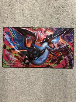 Shiny Mega Charizard X ex UPC Playmat Gaming Pad Mouse Pad Pokemon TCG - Image 1