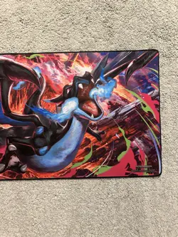 Shiny Mega Charizard X ex UPC Playmat Gaming Pad Mouse Pad Pokemon TCG - Image 3