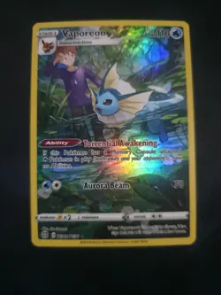 Pokemon Vaporeon TCG TG02/TG30 Brilliant Stars Trainer Gallery Ultra Rare Holo - Image 1