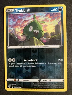 Trubbish 043/073 Reverse Holo Pokemon Champion's Path Near Mint - Image 1