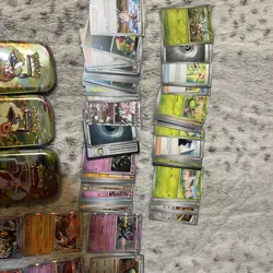 Pokemon Prismatic Evolutions Lot Empty Tins And Cards ( Rare And Other Base) - Image 3