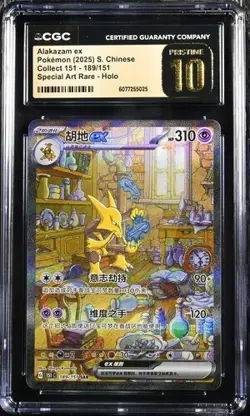 CGC 10 Pokemon Chinese 151 Surprise Alakazam ex 151C 189/151 SAR（12） - Image 1