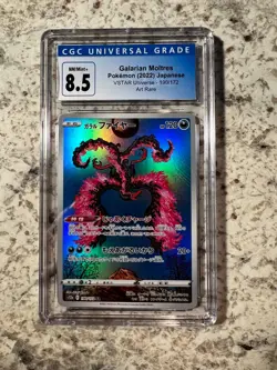 Galarian Moltres 190/172 CGC 8.5 NM/MINT+ VSTAR Universe Art Rare (Pokemon 2022) - Image 1