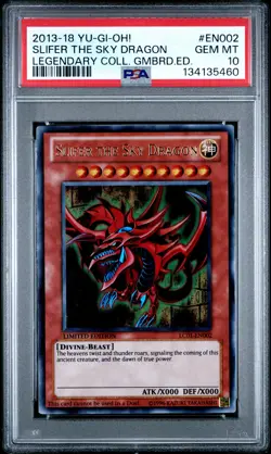 2013-2018 YU-GI-OH! LEGEND COLL GAMEBOARD EDITION SLIFER THE SKY DRAGON PSA 10 - Image 1