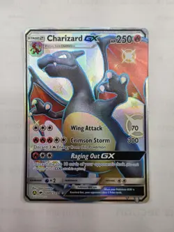 Pokemon TCG Charizard GX Hidden Fates Holo Full Art Ultra Rare Card SV49/SV94 - Image 1