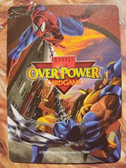 OverPower Marvel IQ Fleer 1996 Jean Grey Hero Character Card Rare NM - Image 2