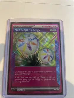 Neo Upper Energy 162/162 - Pokemon Temporal Forces Ace Spec Rare Card NM - Image 3