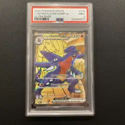 Cynthia's Garchomp EX Holo Card 215/182 Sv10: Destined Rivals PSA 9 - Image 1