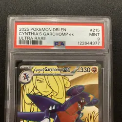 Cynthia's Garchomp EX Holo Card 215/182 Sv10: Destined Rivals PSA 9 - Image 2