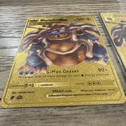 2 Blastoise VMAX Gold Foil Pokemon Card RARE GX Collection Powerful Trading card - Image 2