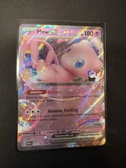 Mew EX Prize Pack 5 Mew 151/165 League Stamped Pokemon Card NM Condition - Image 1