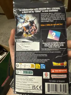 DRAGON BALL SUPER TCG FUSION WORLD STARTER DECK 10: GIBLET SEALED CARDS & PACKS - Image 3