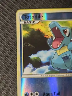 Totodile 74/95 Reverse Holo Pokemon Card 2011 Call of Legends LP - Image 2