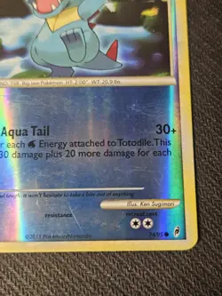 Totodile 74/95 Reverse Holo Pokemon Card 2011 Call of Legends LP - Image 4