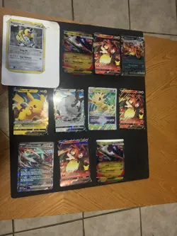 Pokemon Card Full Art Alt Art Promo Jumbo Fire Charizard Leafeon pikachu 11 card - Image 3