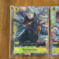 One Piece TCG Luffy And Zoro Egghead Sealed Promo cards NM - Image 2