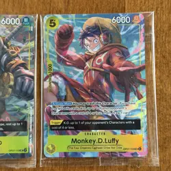 One Piece TCG Luffy And Zoro Egghead Sealed Promo cards NM - Image 3
