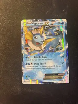 Pokemon Vaporeon-EX Holo Rare TCG Card 24/83 Generations - Image 3