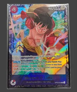 ✨ Monkey D Luffy OP12-015 Treasure Cup Promo Prize One Piece Card Top 64 - Image 1