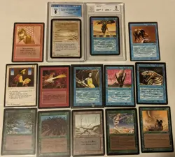 MTG Lot of 14 OLD & VINTAGE Cards. GRADED ALPHA & BETA, Arabian Nights. AWESOME! - Image 2